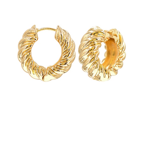 Textured & Twisted Metal Hoops